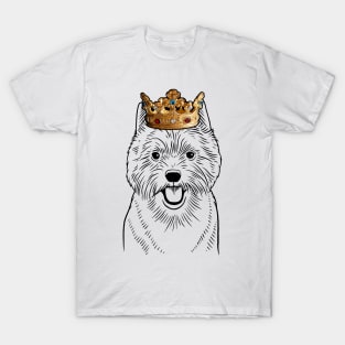 Norwich Terrier Dog King Queen Wearing Crown T-Shirt